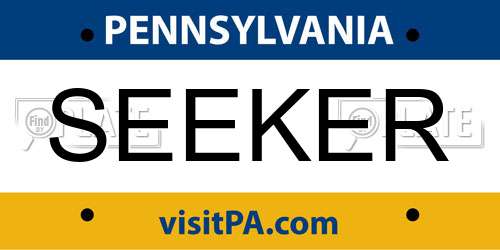 SEEKER Pennsylvania License Plate