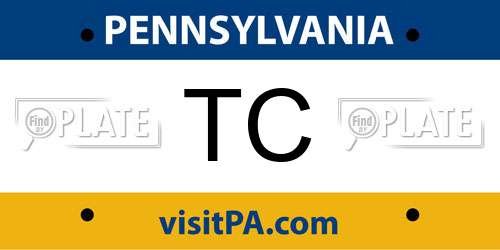TC Pennsylvania License Plate