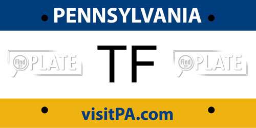 TF Pennsylvania License Plate