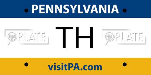 TH Pennsylvania License Plate