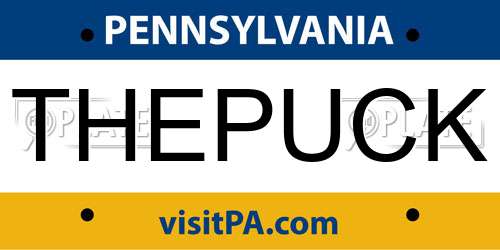 THEPUCK Pennsylvania License Plate