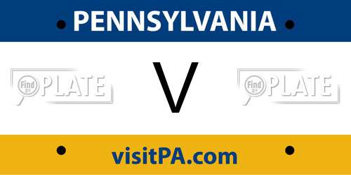 V Pennsylvania License Plate