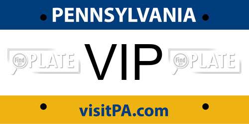 VIP Pennsylvania License Plate