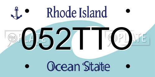 052TTO Rhode Island License Plate