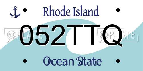 052TTQ Rhode Island License Plate