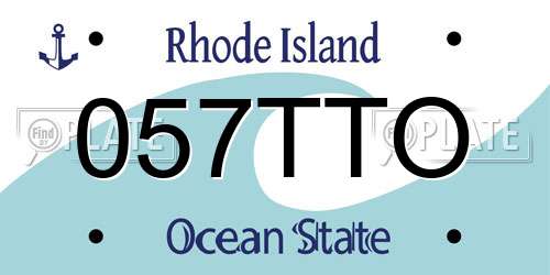 057TTO Rhode Island License Plate