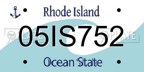 05IS752 Rhode Island License Plate