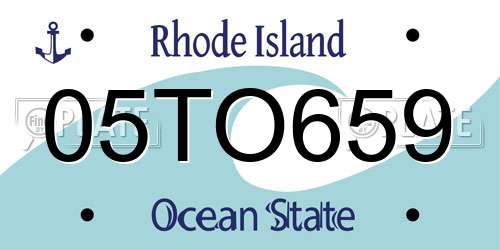 05TO659 Rhode Island License Plate