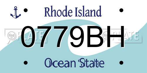 0779BH Rhode Island License Plate