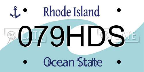 079HDS Rhode Island License Plate