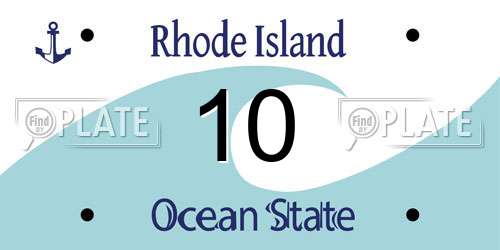 10 Rhode Island License Plate