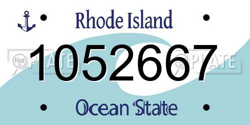 1052667 Rhode Island License Plate