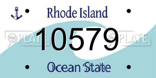 10579 Rhode Island License Plate