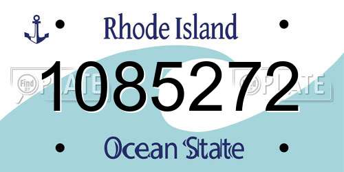 1085272 Rhode Island License Plate