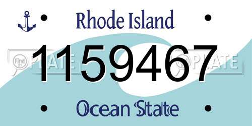 1159467 Rhode Island License Plate