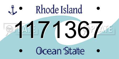 1171367 Rhode Island License Plate