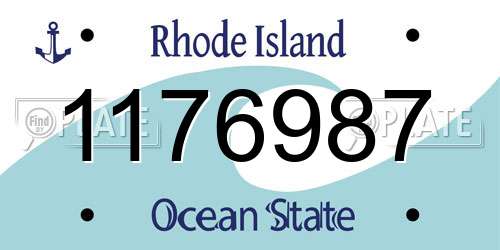 1176987 Rhode Island License Plate