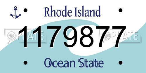1179877 Rhode Island License Plate