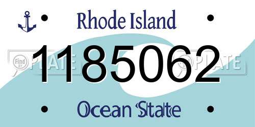 1185062 Rhode Island License Plate