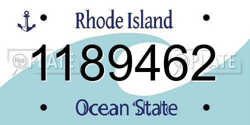 1189462 Rhode Island License Plate