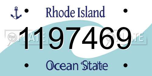 1197469 Rhode Island License Plate