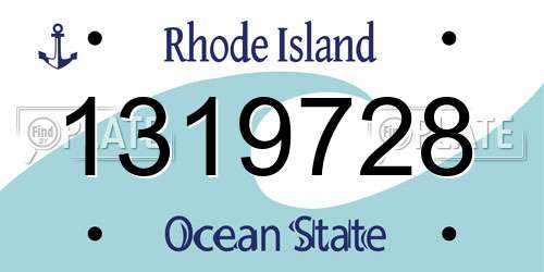 1319728 Rhode Island License Plate
