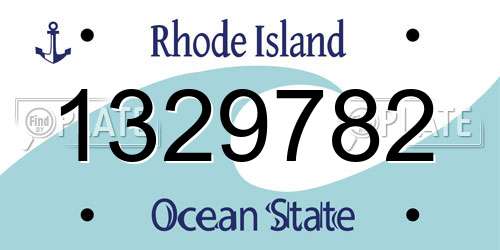 1329782 Rhode Island License Plate