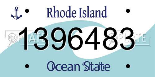 1396483 Rhode Island License Plate