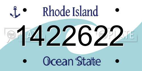 1422622 Rhode Island License Plate