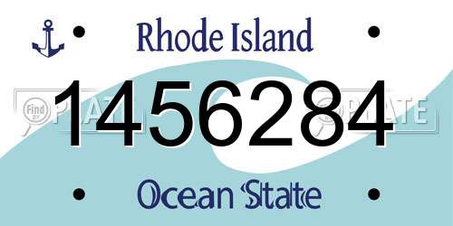 1456284 Rhode Island License Plate