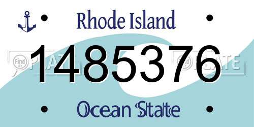1485376 Rhode Island License Plate
