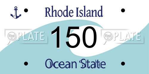 150 Rhode Island License Plate