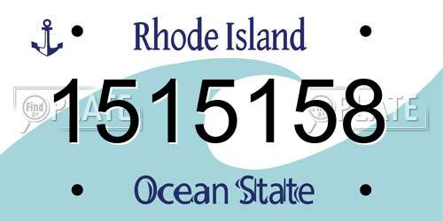 1515158 Rhode Island License Plate