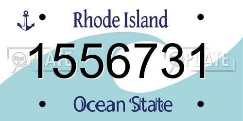 1556731 Rhode Island License Plate
