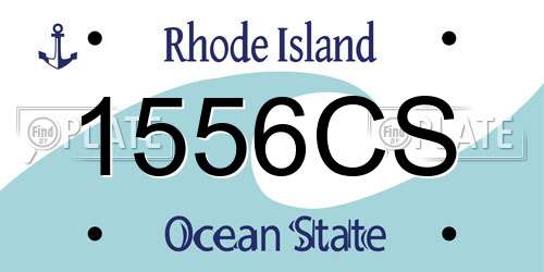 1556CS Rhode Island License Plate