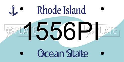 1556PI Rhode Island License Plate