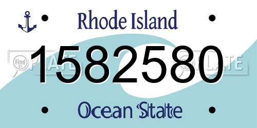 1582580 Rhode Island License Plate