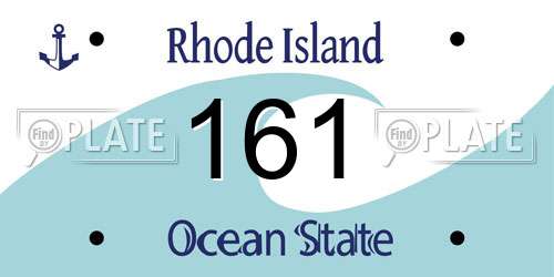161 Rhode Island License Plate