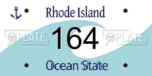 164 Rhode Island License Plate
