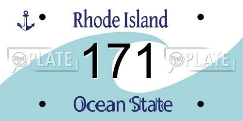 171 Rhode Island License Plate