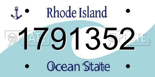 1791352 Rhode Island License Plate