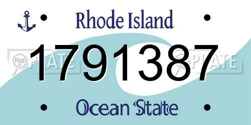 1791387 Rhode Island License Plate