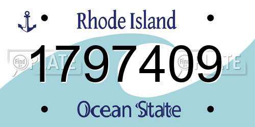 1797409 Rhode Island License Plate