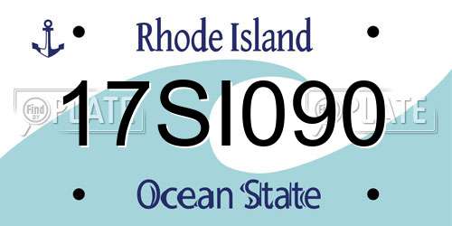 17SI090 Rhode Island License Plate