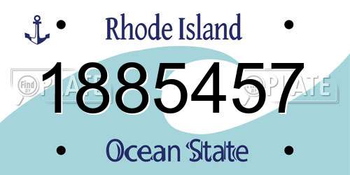 1885457 Rhode Island License Plate