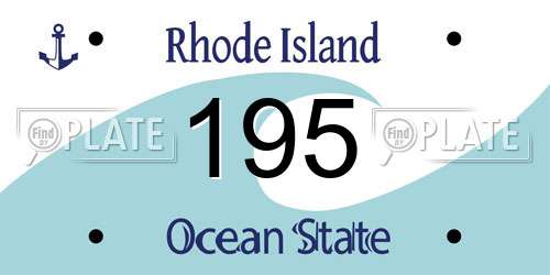 195 Rhode Island License Plate