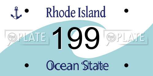 199 Rhode Island License Plate