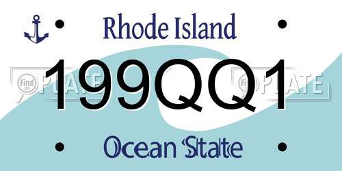 199QQ1 Rhode Island License Plate
