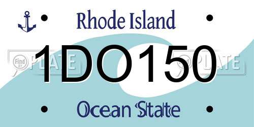 1DO150 Rhode Island License Plate