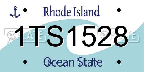 1TS1528 Rhode Island License Plate